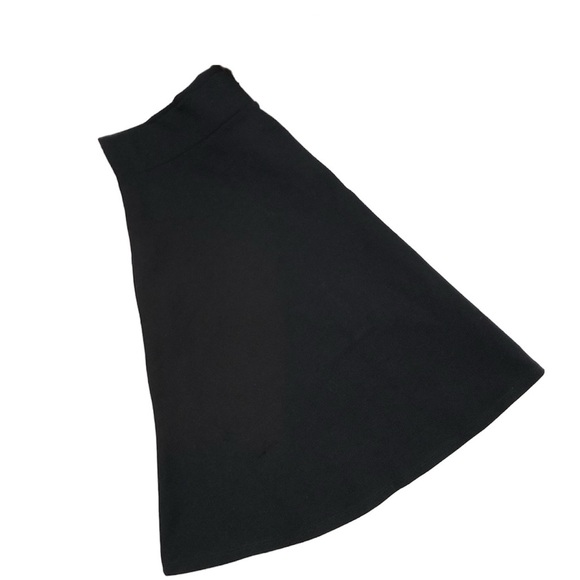 CHARLOTTE RUSSE BLACK SKIRT MIDI SIZE L - Picture 1 of 6